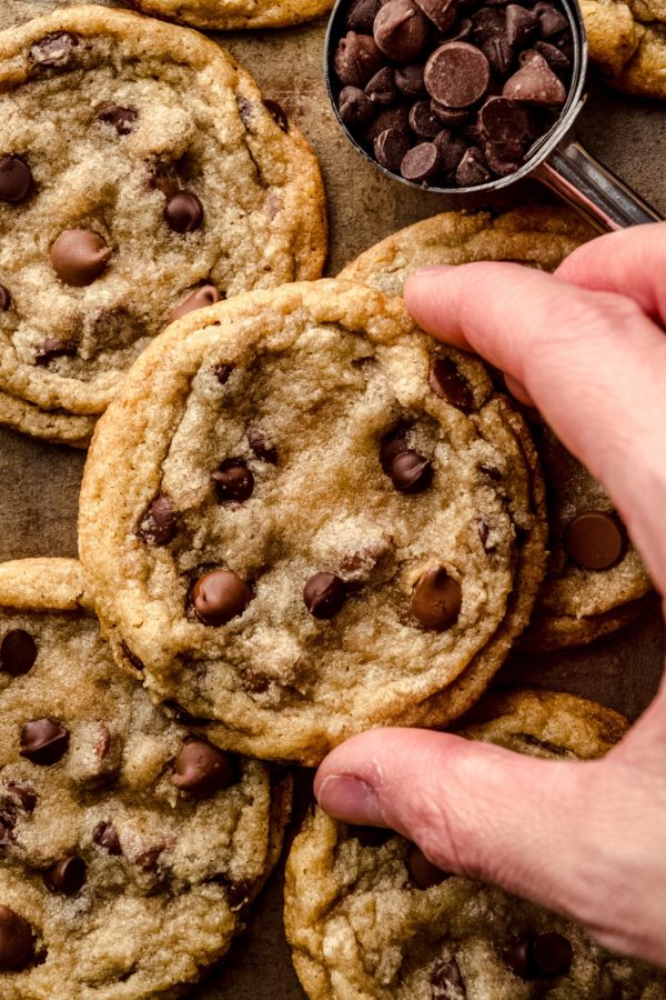 The chocolate chip cookie photo page in The Classic Cookie Companion.